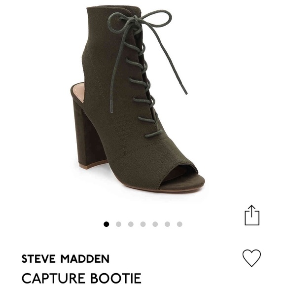 Steve Madden Peep Toe Ankle Boots - Picture 2 of 7